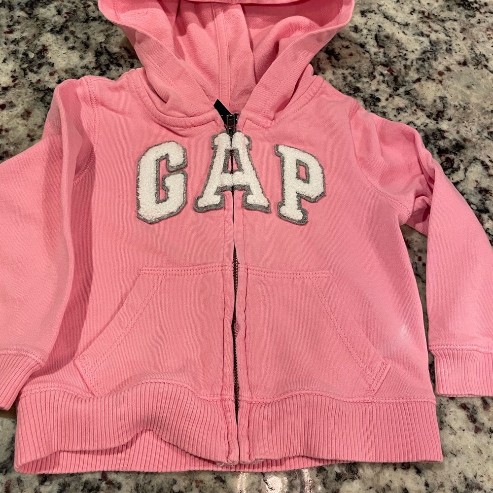 Girls Gap Zip Sweatshirt - 18-24 months